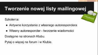 Tworzenie nowej listy mailingowej