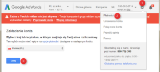 Platności AdWords